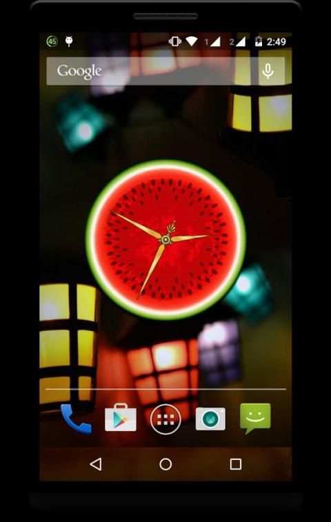 Fruit Clock Live Wallpaper screenshot 8