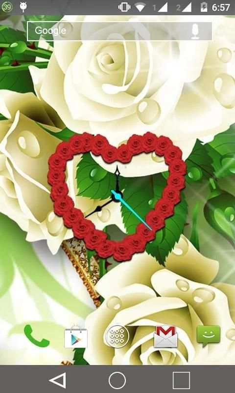 Rose Clock Live wallpaper screenshot 5