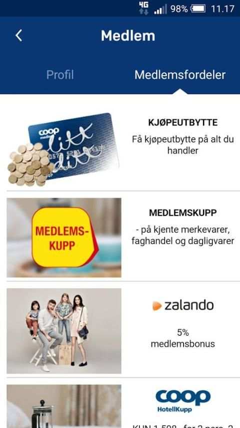 Coop medlem screenshot 1