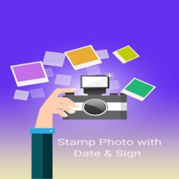 Stamp Photo with Date and Sign иконка