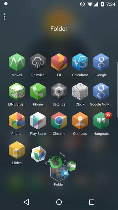 TSF Shell Cube Theme 2 تصوير الشاشة
