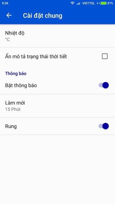 Thời tiết hôm nay screenshot 2