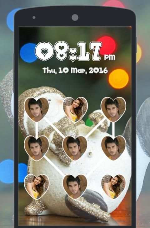 Love Photo Pattern Lock Screen скриншот 1