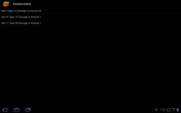 PocketInvEditor screenshot 4