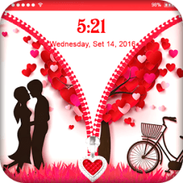 Love Photo Zipper Lock Screen आइकन