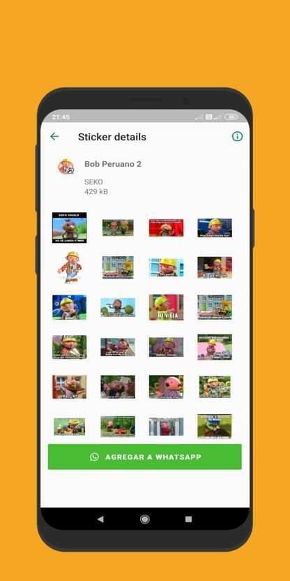 Bob Peruano - WhatsApp Stickers screenshot 3
