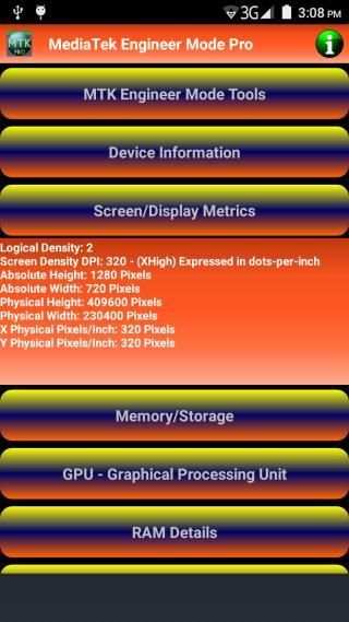 MediaTek Engineer Mode Pro स्क्रीनशॉट 2
