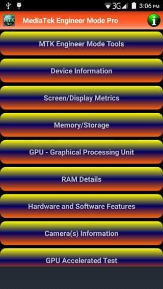 MediaTek Engineer Mode Pro स्क्रीनशॉट 1