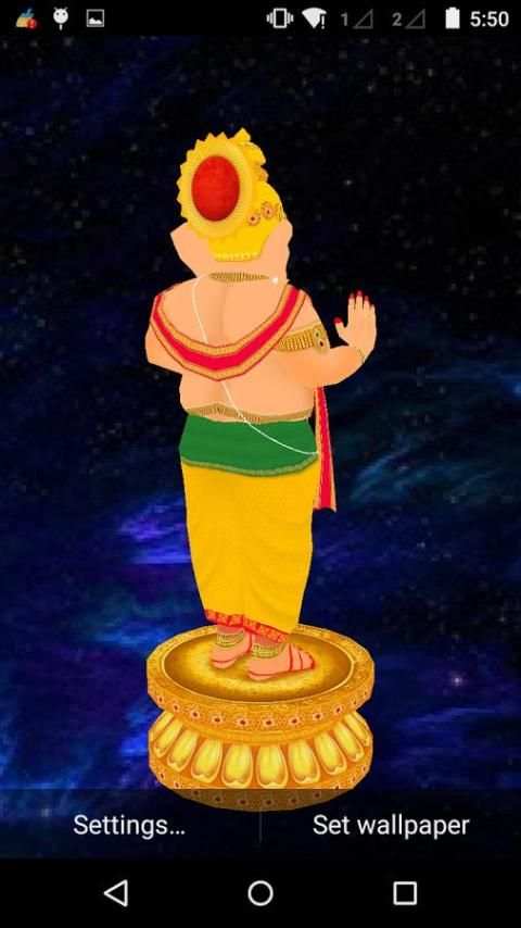 3D Ganesh Live Wallpaper screenshot 4