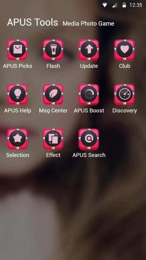 Baby Gril-Tema APUS Launcher screenshot 1