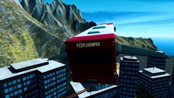 Flying Bus Simulator स्क्रीनशॉट 1