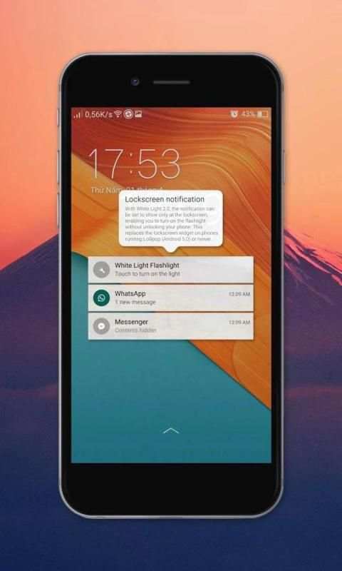 Flashlight Lock Screen screenshot 1