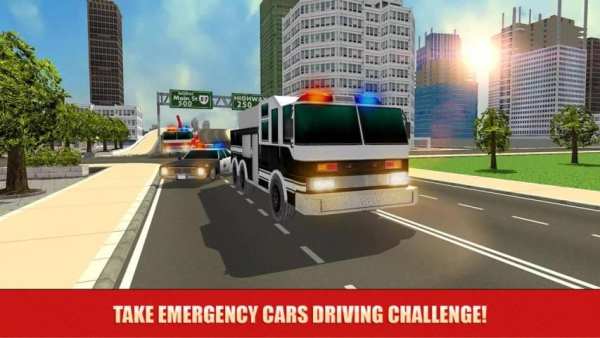 Emergency Car Racing Fever 3D 5 تصوير الشاشة