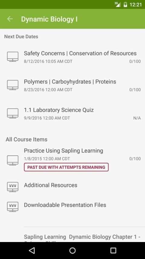 Sapling Learning स्क्रीनशॉट 8