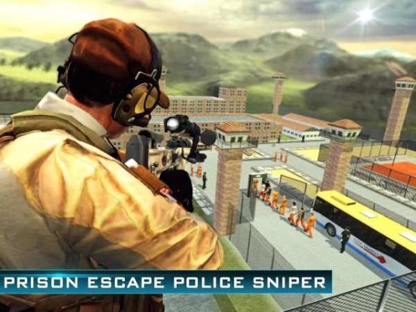 Prison Escape Police Sniper 3D screenshot 1