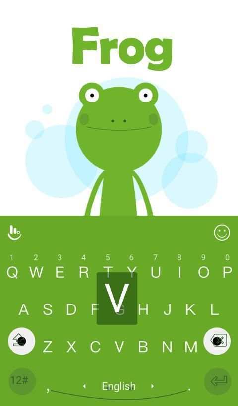 Green Frog Keyboard Theme screenshot 3