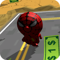 3D Spider Cat Man Run Game أيقونة