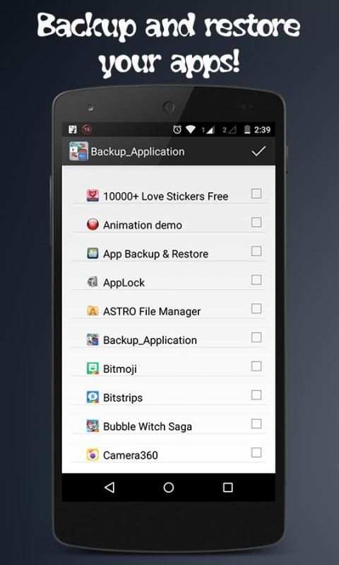 App Backup Free 2 تصوير الشاشة