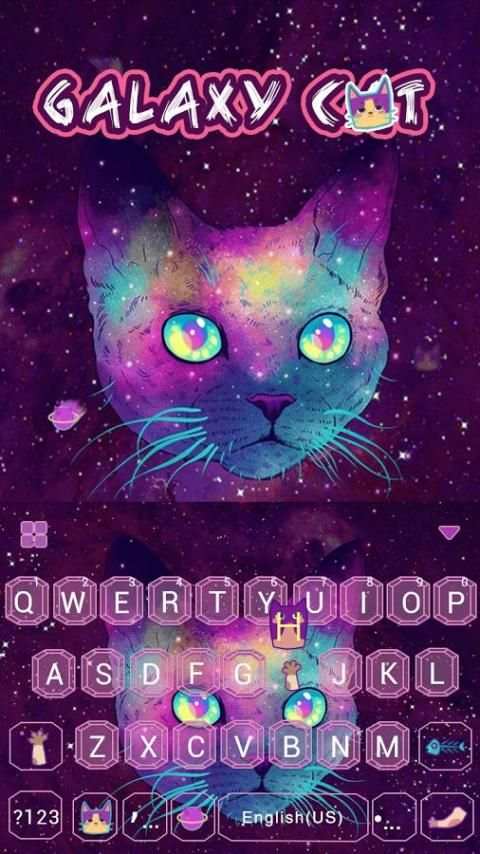 Galaxy Cat Emoji Kika Keyboard screenshot 7