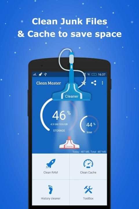 Clean Master + RAM Booster स्क्रीनशॉट 5
