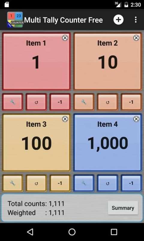 Multi Tally Counter Free screenshot 4