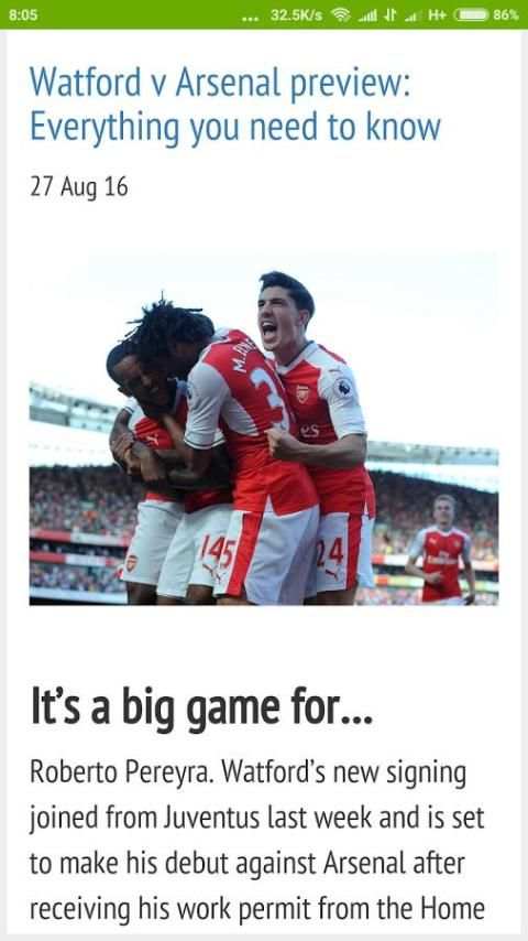 soccer sport news screenshot 4