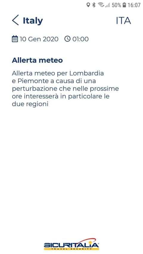 Sicuritalia Travel Security 2.0 screenshot 1