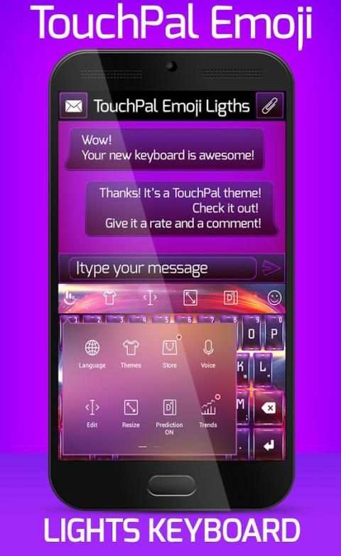 Lights TouchPal Emoji Theme screenshot 6