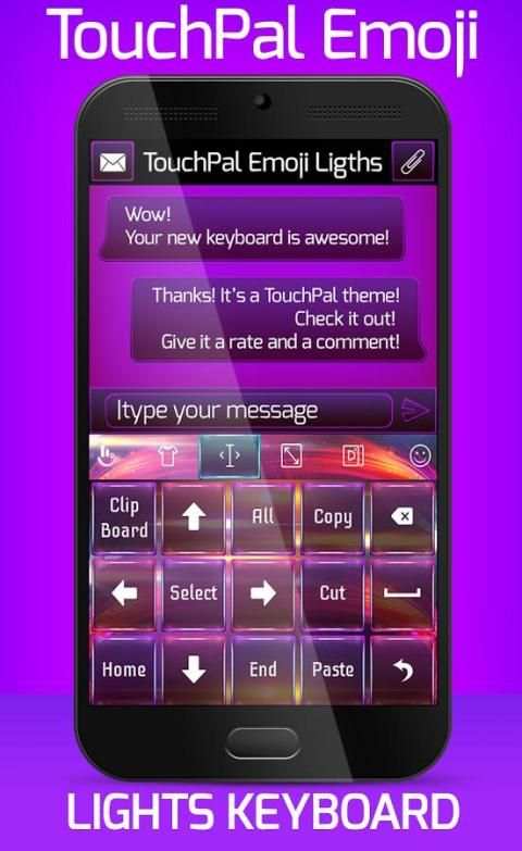 Lights TouchPal Emoji Theme screenshot 7