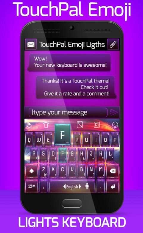 Lights TouchPal Emoji Theme screenshot 4