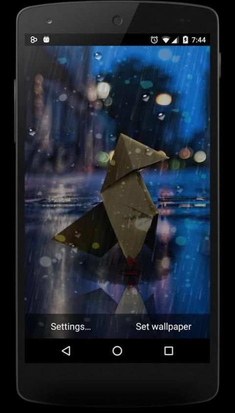 Rain Live Wallpaper 2016 स्क्रीनशॉट 9