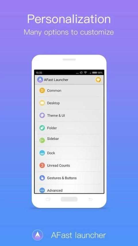 A Launcher - Cool Launcher स्क्रीनशॉट 1