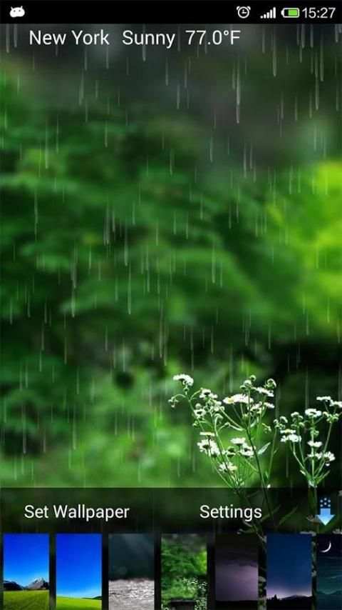 weather live wallpaper screenshot 1
