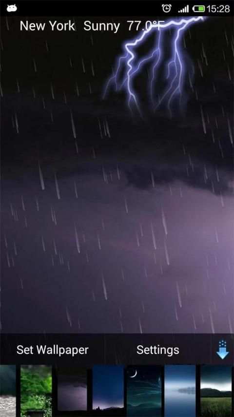weather live wallpaper 4 تصوير الشاشة