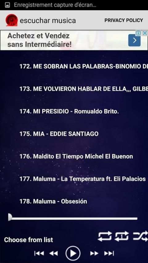 escuchar musicas latina 2017 screenshot 1
