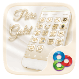 Pure Gold Go Launcher Theme आइकन