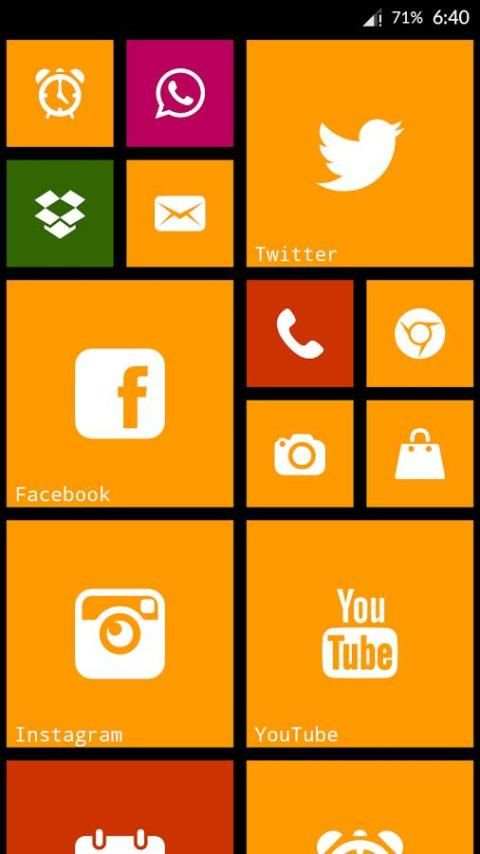WP8 Metro Launcher स्क्रीनशॉट 5