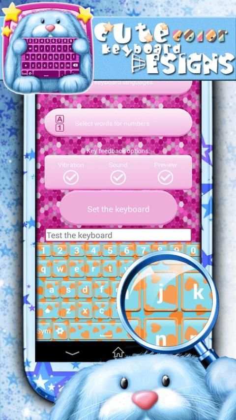 Cute Color Keyboard Designs 3 تصوير الشاشة