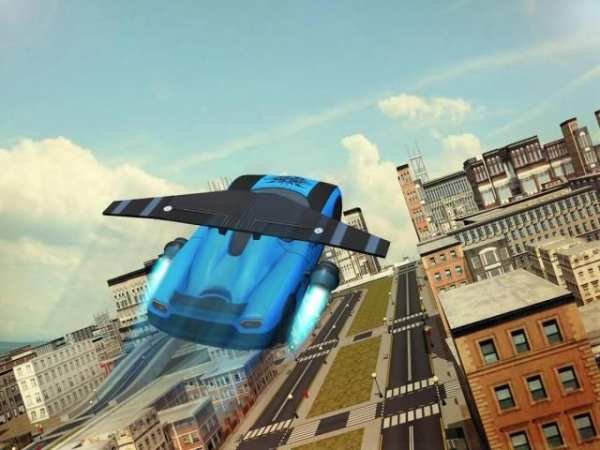 Free Flying Racing Car Driving 7 تصوير الشاشة