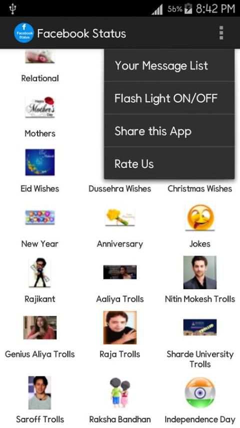 Mobile Facebook Status 15000+ screenshot 5