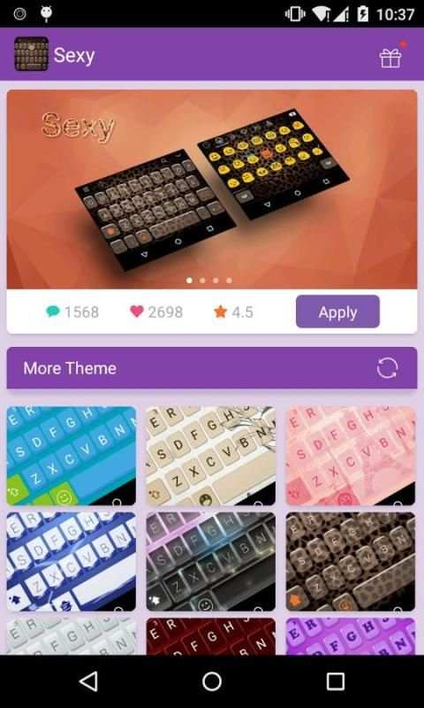 Emoji Keyboard-Sexy 4 تصوير الشاشة