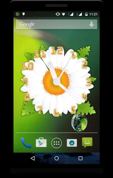 Flower Clock Live Wallpaper स्क्रीनशॉट 6