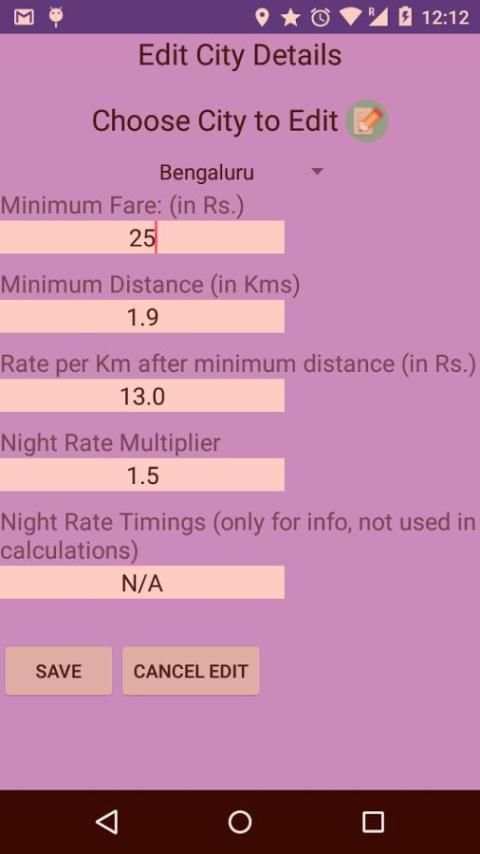 Auto Rickshaw Fare Calculator скриншот 1