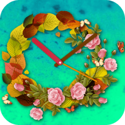 Flower Clock Live Wallpaper आइकन