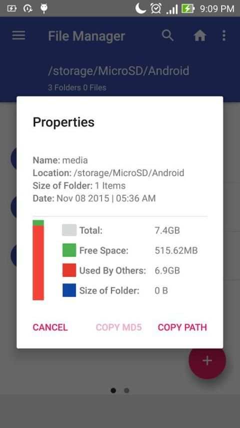 Blue File Manager 3 تصوير الشاشة