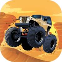 Monster Truck Hill Racing Game