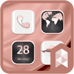 Rose Gold Widgetpack theme أيقونة