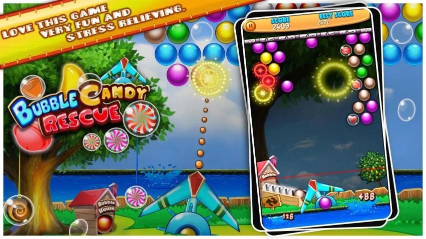 Bubble Candy Rescue screenshot 2
