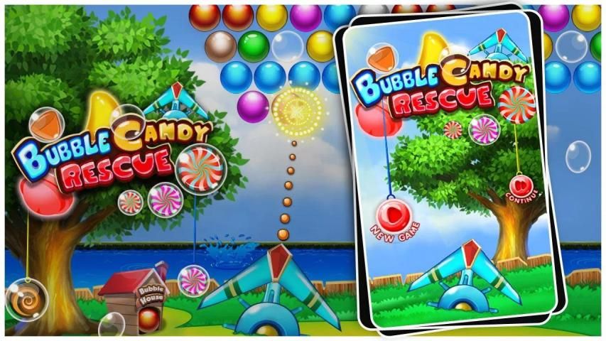 Bubble Candy Rescue 4 تصوير الشاشة