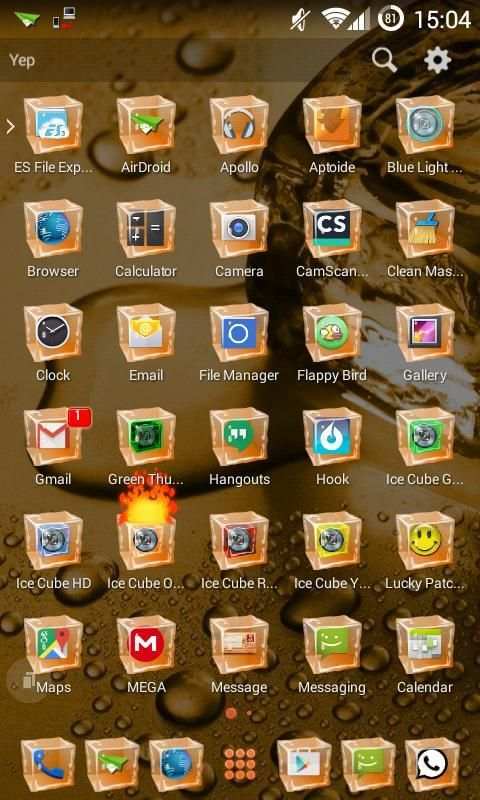 TSF Shell Theme Ice Cube Orang स्क्रीनशॉट 1